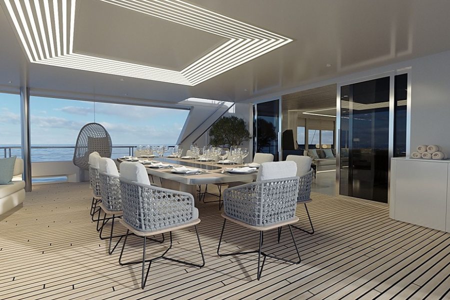 Dining room on deck